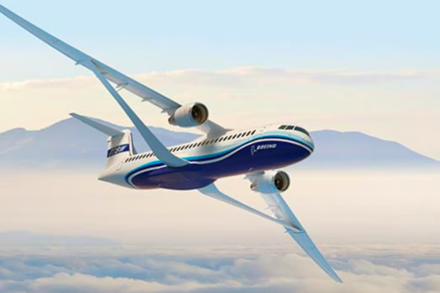 Boeing построит самый экономичный авиалайнер с расчаленным крылом