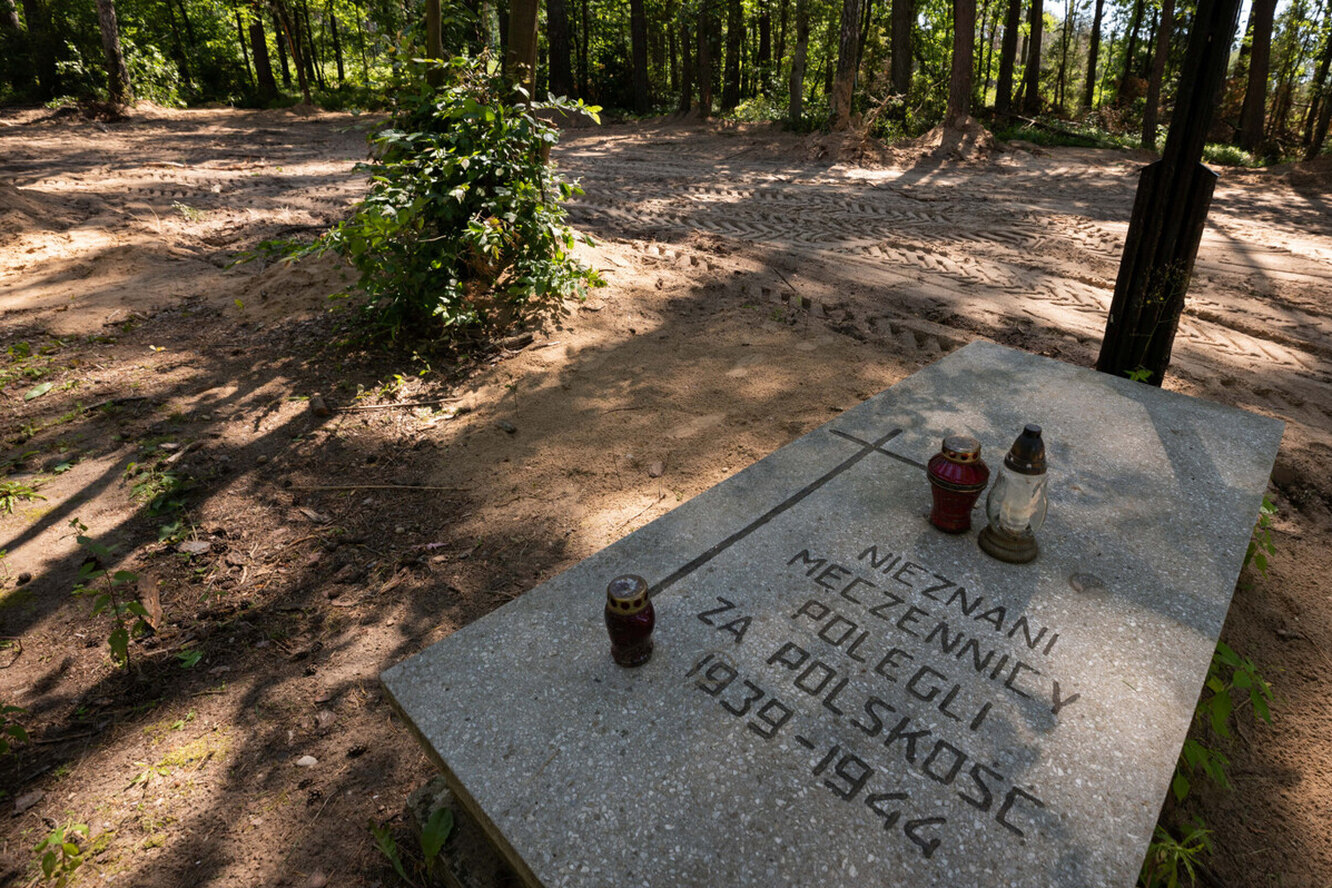 Прах 8000 человек обнаружен в братской могиле возле концлагеря Дзялдово в Польше