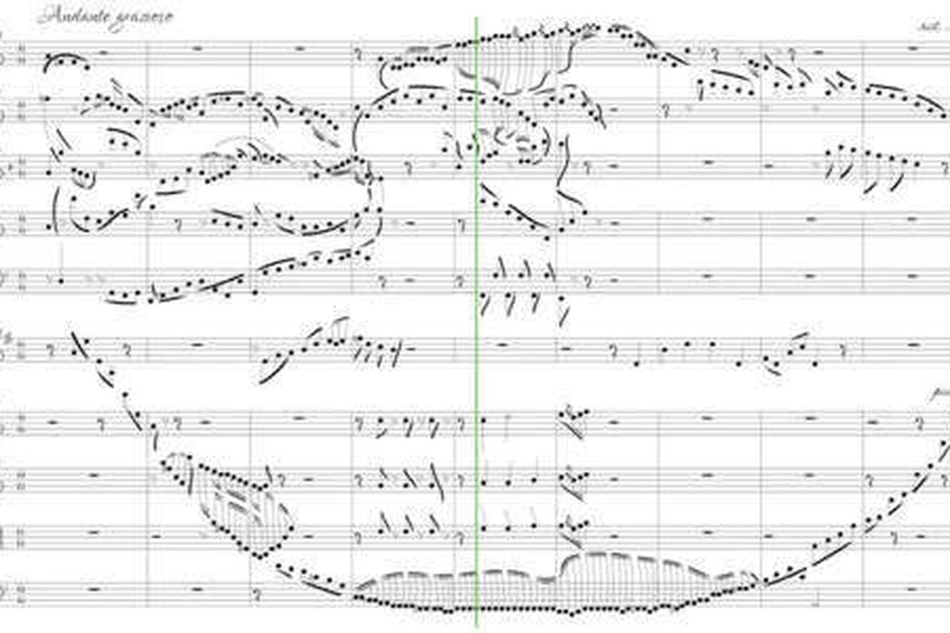 Композитор играет мелодии, “написанные, как картинки животных”. Это очень мило!