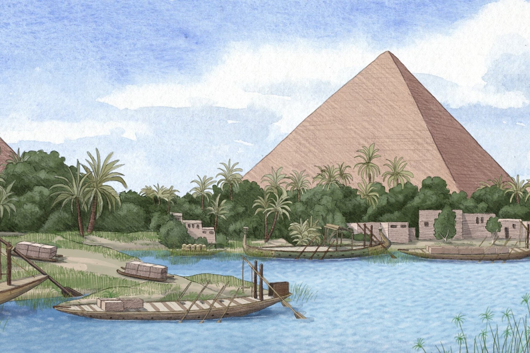 Пирамиды на ниле. Древний Египет стройка. Пирамиды Гизы в Египте постройка.