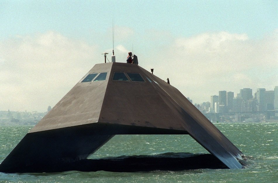 Sea Shadow: стелс-катер США, похожий на корабль пришельцев