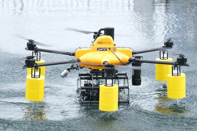 Посмотрите на новый гибрид воздушного и подводного дронов: эффективный тандем