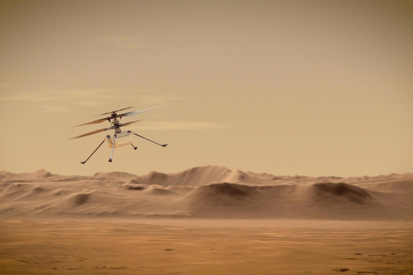Марсианский вертолет NASA поставил новый рекорд — он поднялся на 14 метров!
