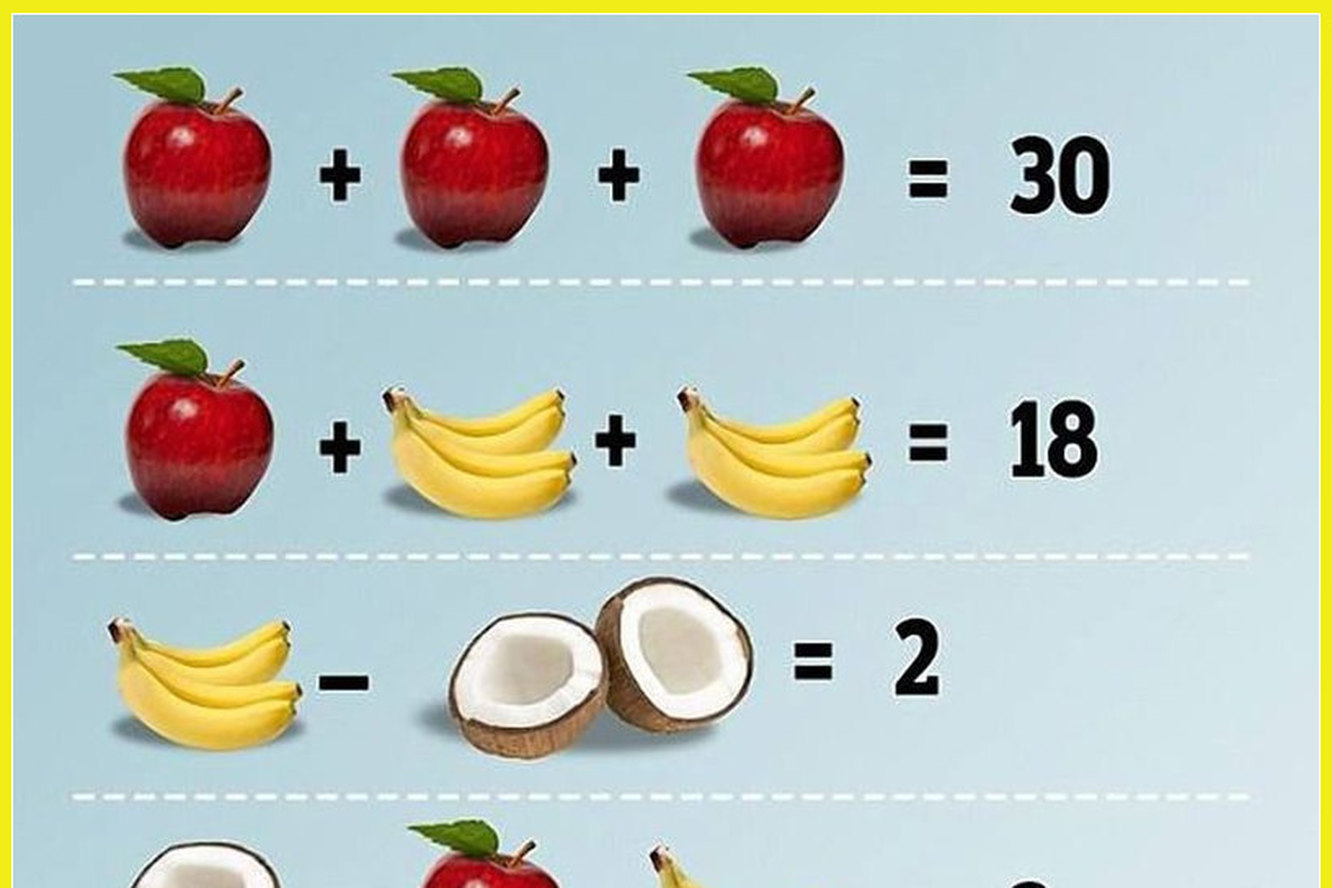 Задачка с фруктами. Математические задачи с фруктами. Логическая задача с фруктами. Логические примеры в картинках.