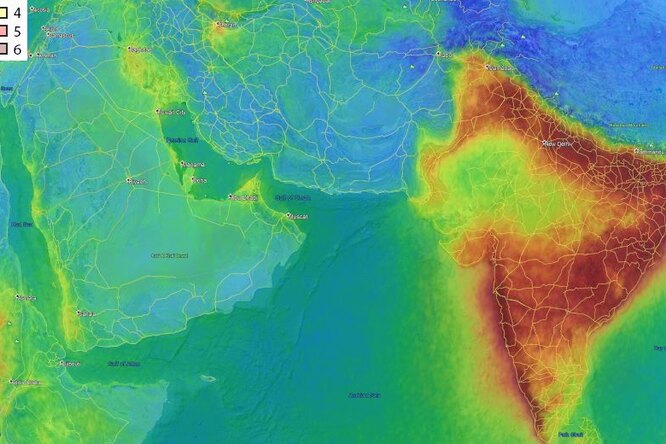 Над Индией обнаружили облако формальдегида