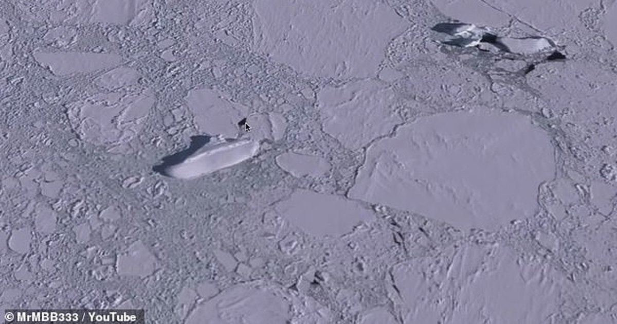 Ледяная глыба на карте Google: откуда в Антарктиде появился загадочный «корабль»