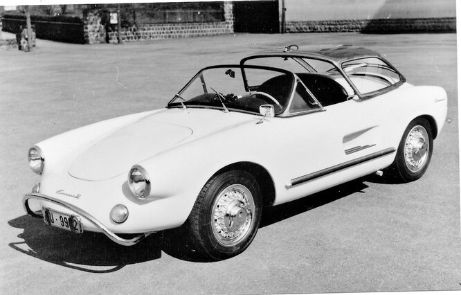 Enzmann – небольшая компания, с 1957 по 1969 годы делавшая спорткары. Единственная модель компании, Enzmann 506, была изготовлена в количестве порядка 100 экземпляров. Интересно, что кузовов было сделано значительно больше, и они до сих пор – уже без рамы – есть в продаже.