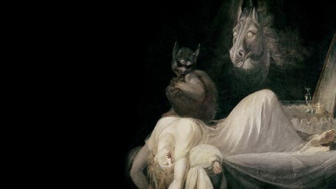 Серия картин «Ночной кошмар» художника Генриха Фюссли считается вдохновленной как раз сонным параличом. Демон, сидящий на груди у спящей женщины – одно из самых характерных его проявлений.