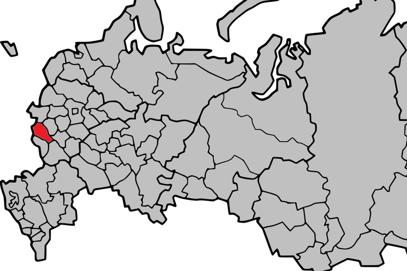 Контурная карта курска