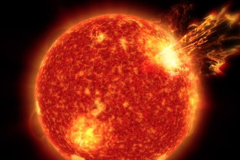 На дальней стороне Солнца произошел рекордно мощный выброс
