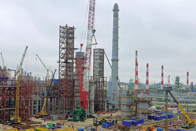 Как возводят дымовые трубы